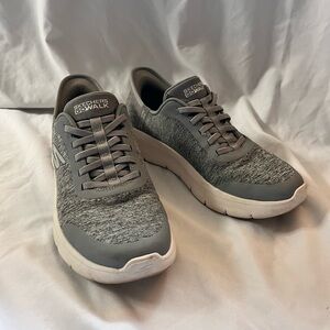 Sketchers slip ins women’s size 8.5 wide grey sneakers work shoes nurse shoes